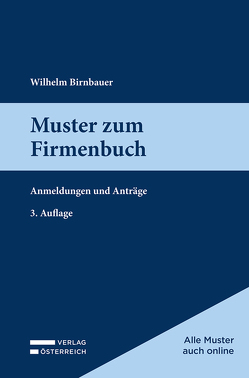 Muster zum Firmenbuch von Birnbauer,  Wilhelm