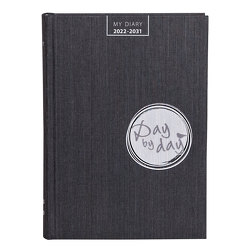 My Diary 2022-2031 „Day by Day“ graphite-black von Wiermer,  Hubert