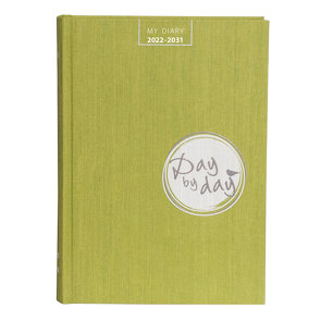 My Diary 2022-2031 „Day by Day“ lime green von Wiermer,  Hubert