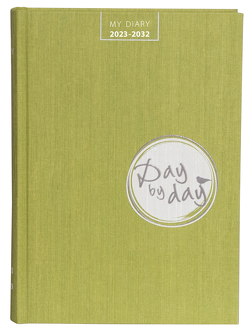 My Diary 2023-2032 „Day by Day“ lime green von Wiermer,  Hendrik
