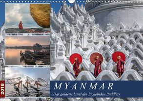 Myanmar, das goldene Land des lächelnden Buddhas (Wandkalender 2018 DIN A3 quer) von Kruse,  Joana