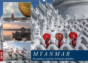 Myanmar, das goldene Land des lächelnden Buddhas (Wandkalender 2019 DIN A2 quer) von Kruse,  Joana