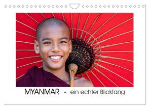 Myanmar – ein echter Blickfang (Wandkalender 2024 DIN A4 quer), CALVENDO Monatskalender von Steiner,  Gabi