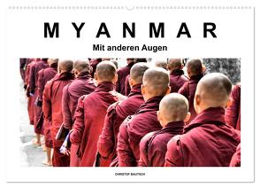 Myanmar – Mit anderen Augen (Wandkalender 2024 DIN A2 quer), CALVENDO Monatskalender von / Christof Bautsch,  Krzys