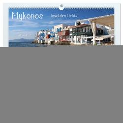 Mykonos – Insel des Lichts (hochwertiger Premium Wandkalender 2024 DIN A2 quer), Kunstdruck in Hochglanz von Bambach,  Hartwig