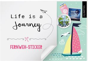 myNOTES Life is a Journey – Stickerheft mit Reise- und Fernweh-Stickern