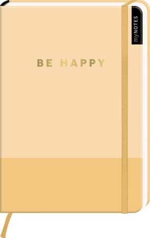 myNOTES Notizbuch A5: Be Happy