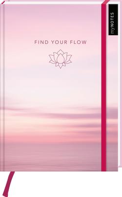 myNOTES Notizbuch A5: Find your Flow