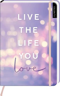 myNOTES Notizbuch A5: Live the life you love