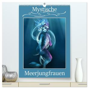 Mystische Meerjungfrauen (hochwertiger Premium Wandkalender 2024 DIN A2 hoch), Kunstdruck in Hochglanz von Pic A.T.Art,  Illu