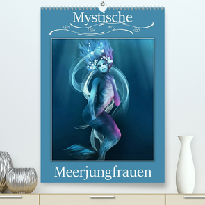 Mystische Meerjungfrauen (Premium, hochwertiger DIN A2 Wandkalender 2022, Kunstdruck in Hochglanz) von Pic A.T.Art,  Illu