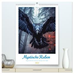 Mystische Raben (hochwertiger Premium Wandkalender 2024 DIN A2 hoch), Kunstdruck in Hochglanz von Gierok-Latniak,  Steffen