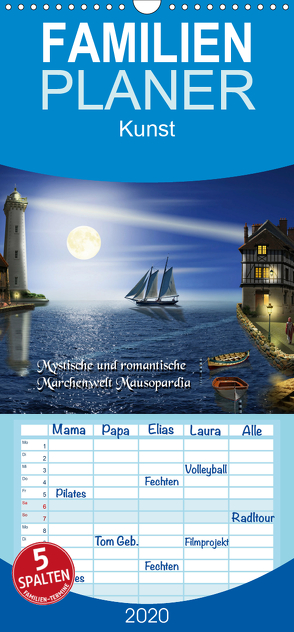 Mystische und romantische Märchenwelt Mausopardia – Familienplaner hoch (Wandkalender 2020 , 21 cm x 45 cm, hoch) von Jüngling,  Monika