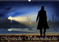 Mystische Vollmondnächte (Wandkalender 2023 DIN A3 quer) von Jüngling,  Monika, Mausopardia,  alias