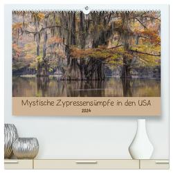 Mystische Zypressensümpfe (hochwertiger Premium Wandkalender 2024 DIN A2 quer), Kunstdruck in Hochglanz von Jordan,  Sonja