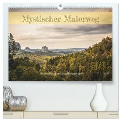Mystischer Malerweg (hochwertiger Premium Wandkalender 2024 DIN A2 quer), Kunstdruck in Hochglanz von Tom-Pic-Art,  Tom-Pic-Art