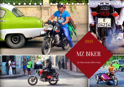 MZ BIKER – Ein Motorrad der DDR in Kuba (Tischkalender 2024 DIN A5 quer) von von Loewis of Menar,  Henning