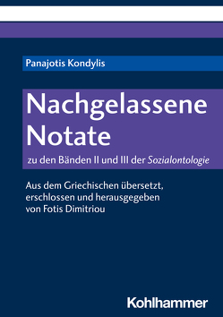 Nachgelassene Notate von Dimitriou,  Fotis, Kondylis,  Panajotis