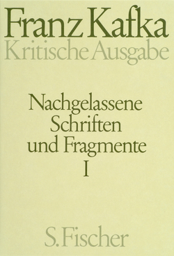 Nachgelassene Schriften und Fragmente I von Kafka,  Franz, Pasley,  Malcolm