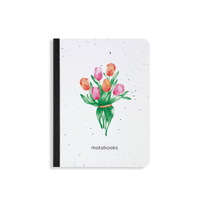 Nachhaltige Notizbücher A6 – Samenbuch „Tulip“ von Kristina,  Troschkin