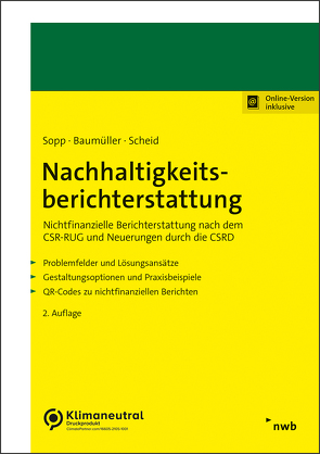 Nachhaltigkeitsberichterstattung von Baumüller,  Josef, Scheid,  Oliver, Sopp,  Karina