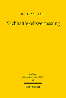Nachhaltigkeitsverfassung von Kahl,  Wolfgang