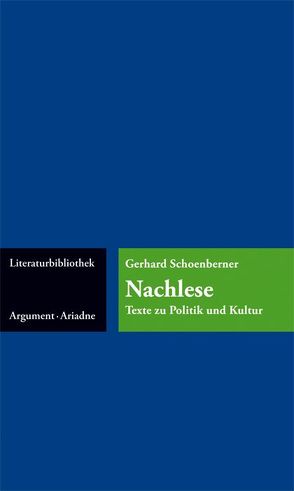 Nachlese von Schoenberner,  Gerhard