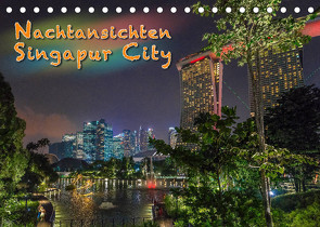 Nachtansichten Singapur City (Tischkalender 2023 DIN A5 quer) von Gödecke,  Dieter