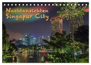 Nachtansichten Singapur City (Tischkalender 2024 DIN A5 quer), CALVENDO Monatskalender von Gödecke,  Dieter