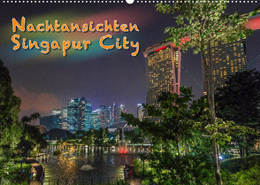 Nachtansichten Singapur City (Wandkalender 2022 DIN A2 quer) von Gödecke,  Dieter