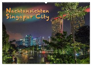 Nachtansichten Singapur City (Wandkalender 2024 DIN A2 quer), CALVENDO Monatskalender von Gödecke,  Dieter