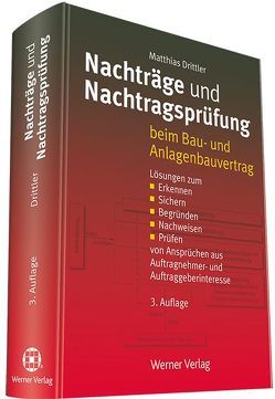 Nachträge und Nachtragsprüfung von Drittler,  Matthias