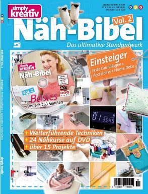 Simply kreativ – Näh-Bibel Volume 2 von bpa media GmbH, Buss,  Oliver