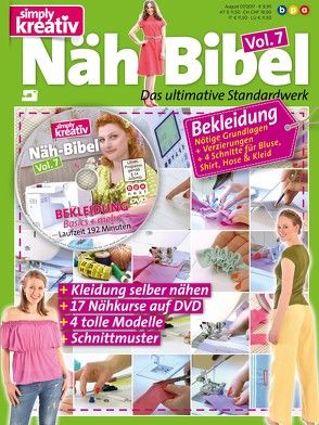 simply kreativ – Näh-Bibel Volume 7 (inkl. DVD) von bpa media GmbH, Buss,  Oliver