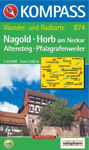KOMPASS Wanderkarte Nagold – Horb am Neckar – Altensteig – Pfalzgrafenweiler von KOMPASS-Karten GmbH