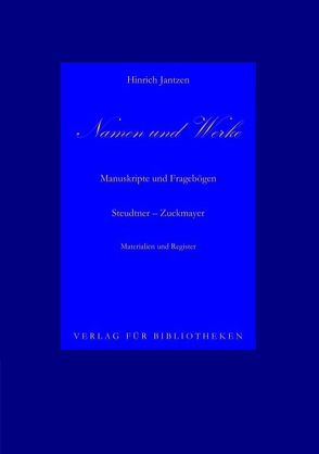 Namen und Werke von Jantzen,  Hinrich