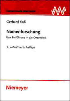 Namenforschung von Koß,  Gerhard