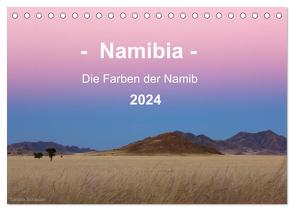 Namibia – Die Farben der Namib (Tischkalender 2024 DIN A5 quer), CALVENDO Monatskalender von Schaenzer,  Sandra