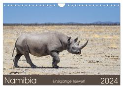 Namibia – einzigartige Tierwelt (Wandkalender 2024 DIN A4 quer), CALVENDO Monatskalender von Alpert,  Christian