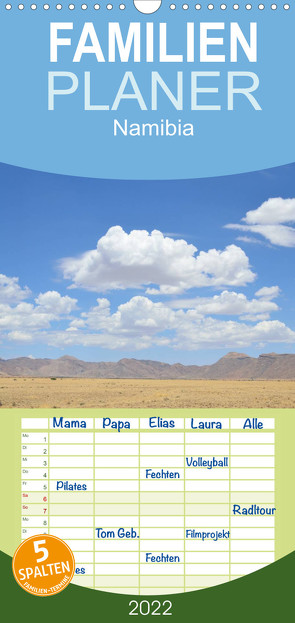 Familienplaner Namibia (Wandkalender 2022 , 21 cm x 45 cm, hoch) von Oechsner,  Richard