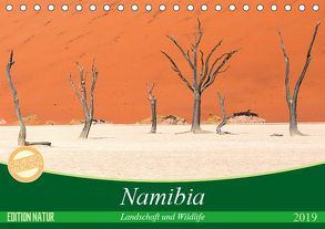 Namibia Landschaft und Wildlife (Tischkalender 2019 DIN A5 quer) von Junio,  Michele