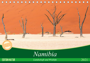 Namibia Landschaft und Wildlife (Tischkalender 2021 DIN A5 quer) von Junio,  Michele