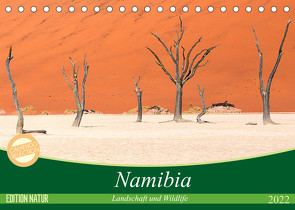 Namibia Landschaft und Wildlife (Tischkalender 2022 DIN A5 quer) von Junio,  Michele