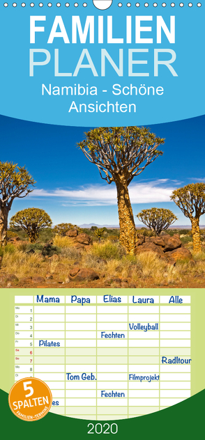 Namibia – Schöne Ansichten – Familienplaner hoch (Wandkalender 2020 , 21 cm x 45 cm, hoch) von Paszkowsky,  Ingo