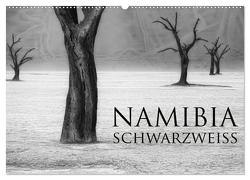 Namibia schwarzweiß (Wandkalender 2024 DIN A2 quer), CALVENDO Monatskalender von Voss,  Michael