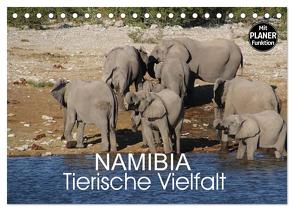 Namibia – Tierische Vielfalt (Planer) (Tischkalender 2024 DIN A5 quer), CALVENDO Monatskalender von Morper,  Thomas
