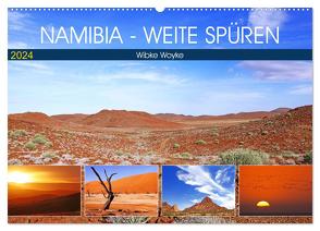 Namibia – Weite spüren (Wandkalender 2024 DIN A2 quer), CALVENDO Monatskalender von Woyke,  Wibke