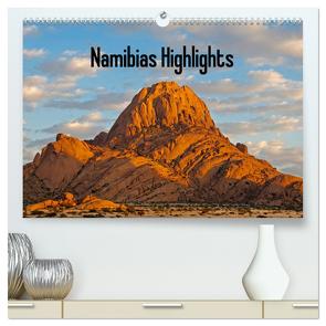 Namibias Highlights (hochwertiger Premium Wandkalender 2024 DIN A2 quer), Kunstdruck in Hochglanz von Scholz,  Frauke