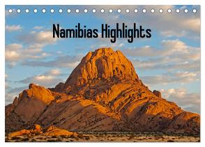 Namibias Highlights (Tischkalender 2024 DIN A5 quer), CALVENDO Monatskalender von Scholz,  Frauke
