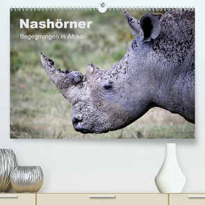 Nashörner – Begegnungen in Afrika (Premium, hochwertiger DIN A2 Wandkalender 2021, Kunstdruck in Hochglanz) von Herzog,  Michael